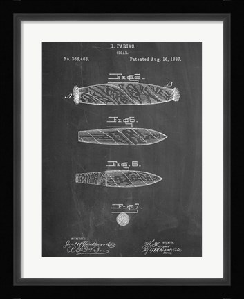 Framed Cigar Print
