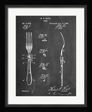 Framed Fork Print