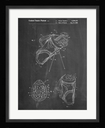 Framed Golf Bag Print