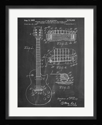 Framed Guitar Print