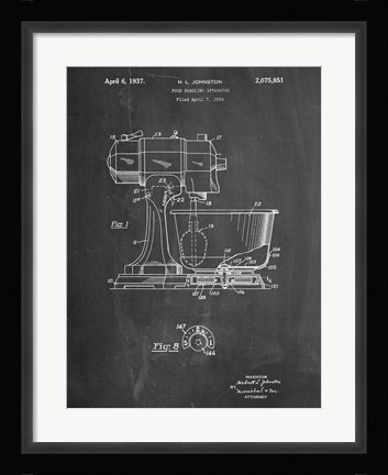 Framed Kitchen Mixer Print