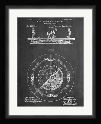 Framed Merry Go Round Print