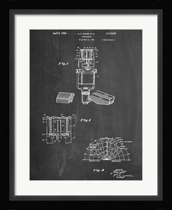 Framed Microphone Print