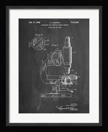 Framed Microscope Print