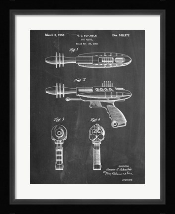 Framed Ray Gun Print