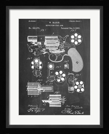 Framed Revolver Print