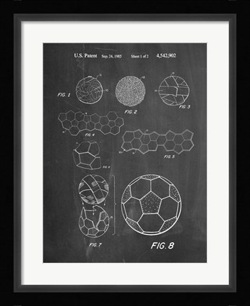 Framed Soccer Ball Print