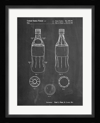 Framed Soda Bottle Print