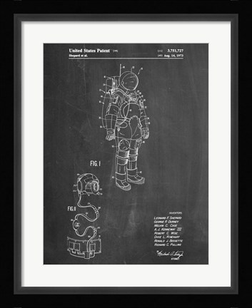 Framed Space Suit Print