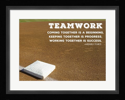 Framed Teamwork Print