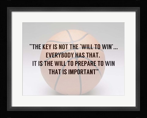 Framed Prepare to Win Print