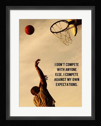 Framed Compete With What You're Capable Of Print