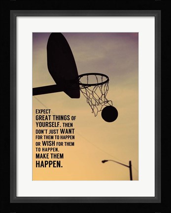 Framed Expect Great Things Print