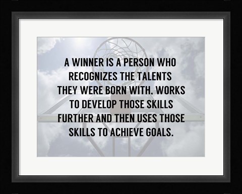 Framed God Given Talents Print