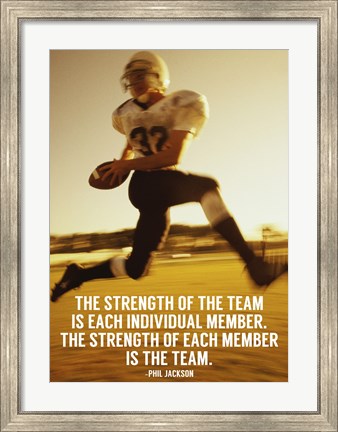 Framed Strength of the Team Print
