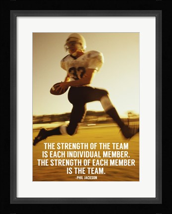 Framed Strength of the Team Print