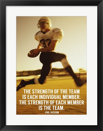 Framed Strength of the Team Print