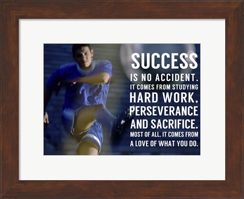 Framed Success is No Accident Print