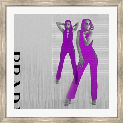 Framed Kristina In Purple Print