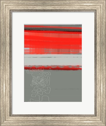 Framed Abstract Red 1 Print