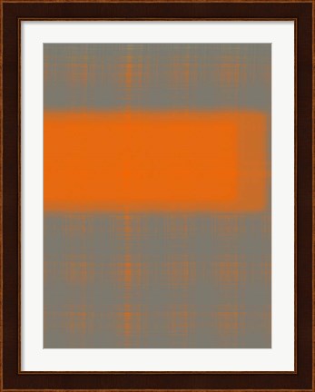 Framed Abstract Orange 3 Print