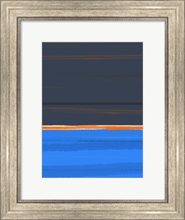 Framed Stripe Orange Print
