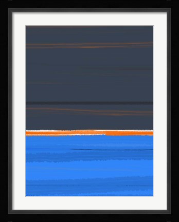 Framed Stripe Orange Print