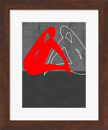 Framed Red Woman Print