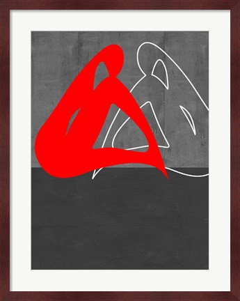 Framed Red Woman Print