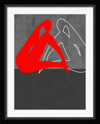 Framed Red Woman Print