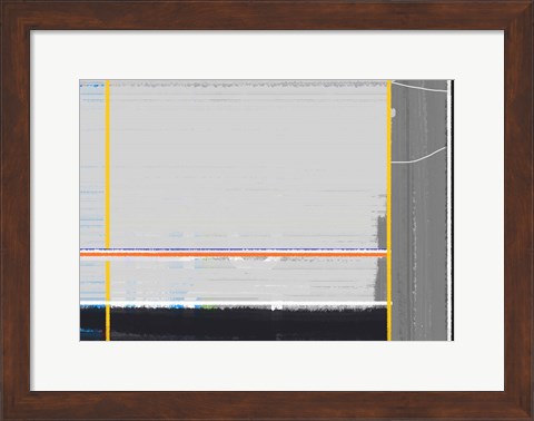 Framed Abstract Yellow Print