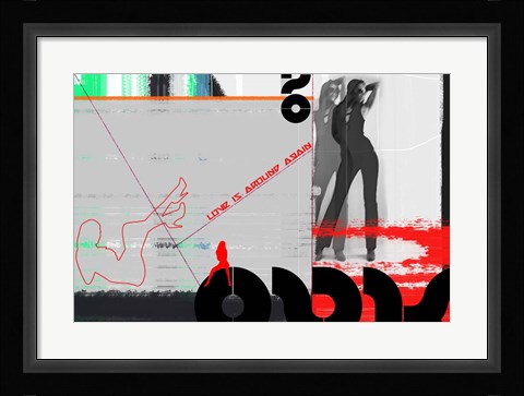 Framed Love Is Around Again Print