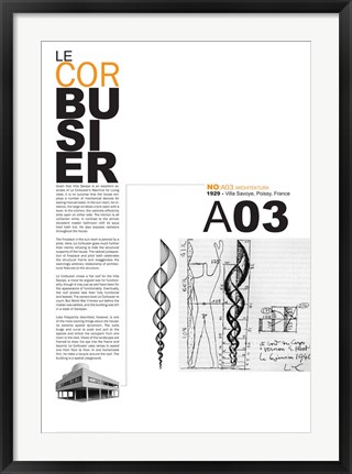 Framed Le Corbusier Print