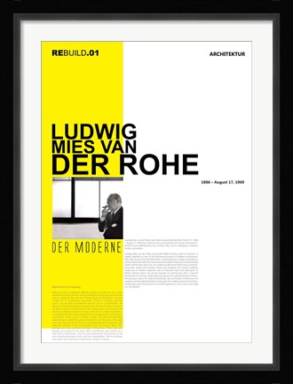 Framed Mies Van Der Rohe Print