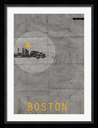 Framed Boston Print