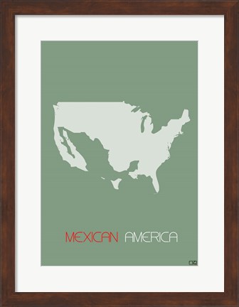 Framed Mexican America Print
