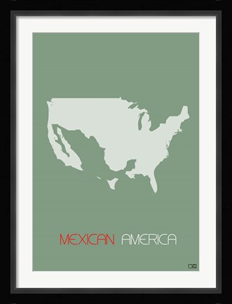 Framed Mexican America Print