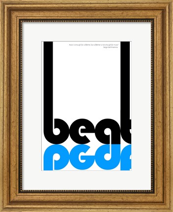 Framed Beat Print
