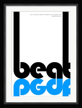 Framed Beat Print