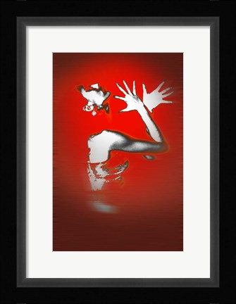 Framed Passion In Red Print