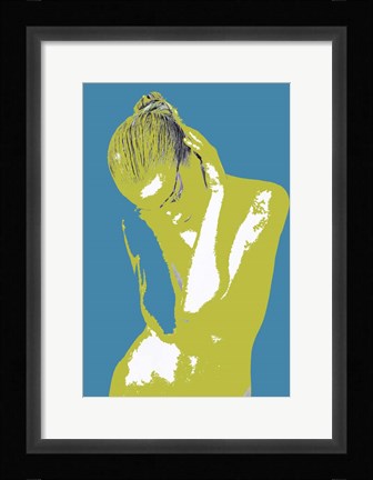 Framed Blue Drama Print