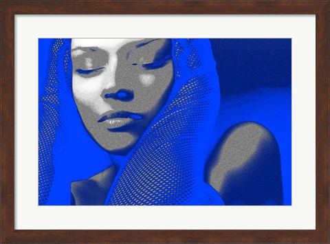 Framed Blue Beauty Print