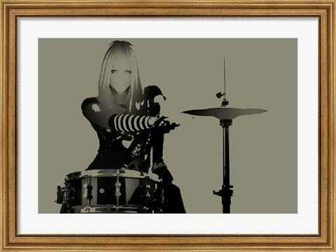 Framed Drummer Print