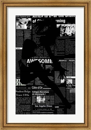 Framed Paper Dance Print