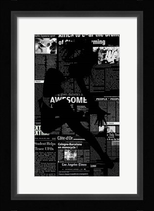 Framed Paper Dance Print