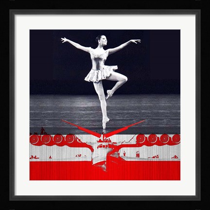 Framed Ballerina Plan Print
