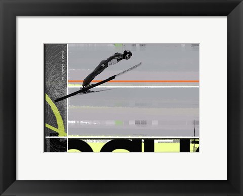Framed Ski Jumping Print