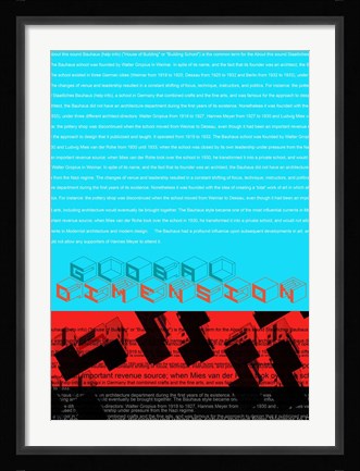 Framed Bauhaus Print