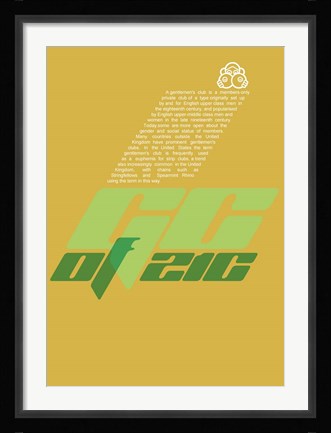 Framed Gentleman's Club Print