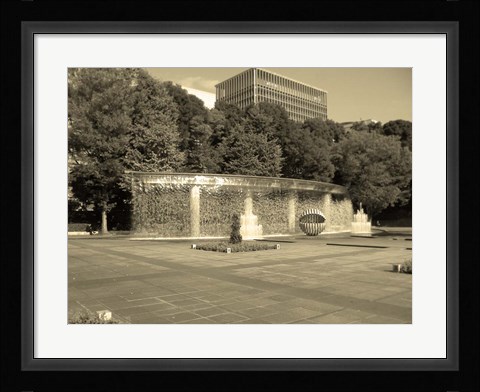 Framed Tokyo Fountain Print